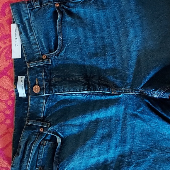 Jeans LOFT made and loved sz8/29 High waist Straight Crop - Picture 5 of 8